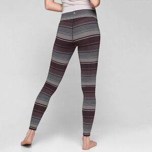 Athleta High Rise Expanse Stripe Chaturanga Tights Leggings